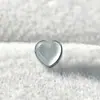 Liga de Titânio F136 0,9x 4mm Pedra Natural Olho de Tigre Joia para Piercing Stud de Lábio Stud de Orelha Stud de Língua Piercing