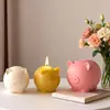Molde de Silicona de Cerdo Estéreo 3D Amapola DIY Cerdo Gordo Aromaterapia Regalo Adorno de Vela Molde de Yeso