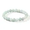 Pulsera de Jade para Mujer, Cuentas Azules de Agua de Jade Natural de Alta Calidad, Pulsera de Jade Birmano Natural Simple y de Moda