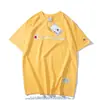 Camiseta de Manga Corta de Algodón Puro Unisex 2026 Nueva Camiseta Bordada Holgada Ins Marca de Moda Estilo Japonés Hong Kong Top Verano
