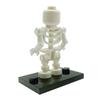 Blocos de montar boneco de ossos Esquadrão Caveira boneco Exército esqueleto ninja brinquedos montáveis base aleatória arma aleatória