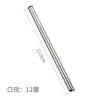 Direto da fábrica 304 aço inoxidável palha curta anti-risco boca arranhar metal Amazon best-seller bebida terno de palha