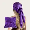 Lenço de Cabeça Estilo Europeu e Americano, Lenço de Seda Liso para Mulheres, Seda de Imitação, 90 Cores, Acabamento em Cetim, Lenço no Atacado de Fabricantes da Ásia Central