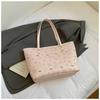 Bolsa Tote Estampada de Alta Qualidade e Grande Capacidade para Mulheres 2025 Nova Moda Versátil Bolsa de Axila Tendência Bolsa de Ombro para o Dia a Dia