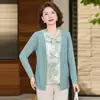 Blusa de Moda Otoño 2026 Qiaoyaying para Madres, Camisa de Manga Larga que Reduce la Edad, Tallas Grandes para Mujeres de Mediana Edad y Mayores, Falso Dos Piezas
