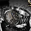 Reloj de Cuarzo Lige para Hombre, Moda Personalizada, Tendencia Casual, Resistente al Agua, Fase Lunar, Reloj Deportivo de Negocios