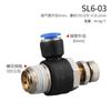 Válvula de Estrangulamento Lento 8-02 Conector de Tubo de Ar Sl6-01 Componente Pneumático 10-02 Cilindro Bomba de Ar Conector Pneumático
