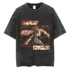 Camiseta Manga Corta Cuello Redondo Lavable Anime Motosierra Y2Kt Ropahombre Ropa de Hombre Estilo Nuevo Camiseta Camiseta de Hombre