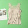 Sujetador de seda morera 100 % de 32 puntos con espalda hermosa, ropa interior de una pieza sin uso, chaleco de encaje, top fino de verano para mujer