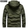 Chaqueta Casual Delgada para Hombre de Primavera y Otoño con Capucha Bolsillos Múltiples tipo Solapa Pantalones Chaqueta Holgada Chaqueta Casual para Hombre 051