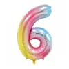 Globos de números 0-9 en degradado rosa de 40 pulgadas para fiesta de cumpleaños, decoración de fondo de escenario para reunión anual de empresa
