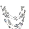 Collar de Perlas Multicapa con Diseño Estrellado, Estilo Vacaciones de Verano, Cadena para Clavícula Moderna y Versátil, Cadena para el Cuello de Lujo Ligero de Alta Gama al por Mayor