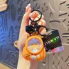 Llavero de mochila escolar pequeño de animal luminoso lindo gato perro Chai colgante para bolsa de estudiante regalo creativo de dibujos animados