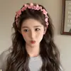 Faixa de Cabelo Rosa para Meninas, Design de Coroa Alta, Presilha de Cabelo Novo Estilo 2026, Faixa Larga para Lavar o Rosto, Acessório de Cabelo Doce e Fofo