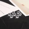 Cuentas redondas lisas de vidrio de 4-10 mm, cuentas sueltas para hacer joyas, pulseras, collares y pendientes hechos a mano, material por paquete.