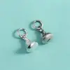 Plata Esterlina S925 Accesorios Estilo Chino Nuevo Retro Forma de Buda Sentado Buda Sin Forma Colgante Wenwan Cuerda Trenzada Pulsera de Cuentas de Buda Colgante Colgante