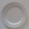 Placa Redonda Branca de Melamina Imitação Porcelana Placa Redonda Simples Restaurante Hotel Buffet Fast Food Prato Raso Atacado