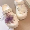 Acessórios para Sapato Tamanco de Ballet Estilo Ins Simples Feito à Mão com Contas Cristal Flor de Pérola Conjunto de Fivelas de Sapato Destacáveis