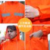 Impermeable Reflectante Naranja Dividido Patrulla Ferroviaria Amarillo de Seguridad Trabajador de Saneamiento Impermeable de Protección para Tormentas al Aire Libre Traje de Pantalones de Lluvia