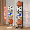 Rack de Armazenamento de Equipamentos Esportivos e de Fitness Rack de Armazenamento de Basquete Arte de Ferro para Casa Dobrável Artigo Esportivo Artefato de Armazenamento de Bolas