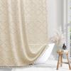 Cortinas de Chuveiro Impermeáveis com Recortes Estilo Boêmio Selecionadas Cuidadosamente, Cortinas de Chuveiro Espessas de Cor Sólida para Banheiro de Hotel, Atacado de Fabricantes