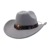 Aliexpress Amazon Wish Sombrero de Ala Ancha para Hombre y Mujer Lana Sombrero de Copa de Una Línea Sombrero de Jazz Sombrero de Vaquero Yzd083