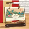 Calendario de Escritorio Acrílico Estilo Chino 2026 Personalizado para Escritorio Corporativo Adorno Creativo Calendario Publicitario de Gama Alta Mensual