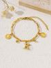 Pulsera de moda de acero de titanio con personalidad hip-hop redonda de marca coreana ins viento frío estudiante novias pulsera al por mayor