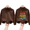 Ropa interior térmica casual de manga larga para niños, estilo nuevo Otoño Invierno, forro polar, camiseta de cuello alto para bebés, top interior, moderno