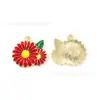 Margarita Pequeña Flor Grande y Pequeña Gota de Aceite Joyería Accesorios Colgante DIY Cadena para Teléfono Móvil Llavero Colgante Hecho a Mano