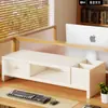 Suporte elevado para mesa de computador, organizador de gavetas multicamadas para mesas de escritório, suporte para tela de monitor e prateleira de armazenamento para estação de trabalho