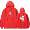 Moletom com Capuz de Coelho Sam e Colby Xplr Merch Estampa Algodão