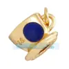 L51 Nueva Taza de Té Popular Europea y Americana Taza Cobre Puro Goteo de Color Aceite Incrustado Zirconia Perla Colgante Pequeño