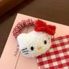Dibujos animados hellokitty Hello Kitty Lazo para el cabello Lindo Dulce Muñeca de peluche Cuerda para el cabello Lazo para el cabello de intestino grueso Cuerda para el cabello Accesorios para el cabello