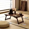 Kang varias mesas de ventana saliente de madera maciza mesa de café plegable para el hogar mesa de té de dormitorio mesa kang de tatami japonés mesita de noche mesa pequeña
