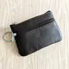 Portatarjetas de Cuero de Primera Capa, Estuche para Llaves de Cuero Genuino, Billetera Nueva, Mini Portatarjetas Portátil, Venta al por Mayor de Fábrica, Resistente al Desgaste