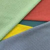 Tela acanalada 4*3 de poliéster-spandex en stock, tela tejida de alta elasticidad de 210 g para tops sin mangas, chalecos y camisetas