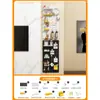 Tablero Perforado de Montaje en Pared, Estante Organizador de Entrada Sin Taladro, Estante Metálico para Escritorio, Accesorios de Pared, Estante de Exhibición y Almacenamiento
