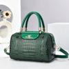 Bolsa Bolsa Crocodilo Padrão Couro Brilhante Bolsa Feminina Elegante Moda Bolsa de Ombro Crossbody Explosões de Comércio Exterior Bolsas Transfronteiriças