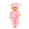 Roupas para boneca American Girl de 18 polegadas 43cm roupas de boneca xiafu pijama fofo de peça única conjunto de duas peças