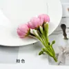 Cuerda de flor de capullo de té mini simulada de 3 puntas, accesorio para el cabello DIY, material para corona, accesorios, fotografía del hogar, arte floral, accesorios de flores artificiales