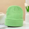 Gorro de lana de punto con rizos cálidos multicolores de estilo coreano para otoño e invierno, estilo melón de moda para hombres y mujeres, venta al por mayor