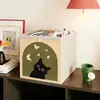 Gabinete de almacenamiento a cuadros estilo vintage francés Cesta de almacenamiento Karleke Caja de almacenamiento de tela Marco de almacenamiento de cajones Caja de almacenamiento
