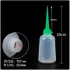 Botella Dispensadora de Pegamento, Botella con Boquilla Puntiaguda, Recipiente para Pegamento, Botella Gotero Pequeño para Aceite, Recipiente para Pegamento Industrial de Plástico con Boquilla Puntiaguda, Botella de Pegamento, Recipiente para Pegamento
