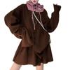 Falda de punto gris, un conjunto de ropa de invierno 2025, nuevo diseño de otoño e invierno, vestido coreano Sense