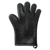 Guantes Antiescaldaduras de Dos y Cinco Dedos, Silicona Gruesa y Aislante del Calor, Diseñados Especialmente para Hornos de Cocina, Resistentes a Altas Temperaturas, Antideslizantes, Adecuados para Hornear en Microondas