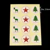Pegatinas de Navidad Pegatinas para Bolsa de Regalo de Nochebuena Pegatinas Selladoras Navideñas Etiquetas Navideñas 12 Piezas