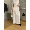 Liquidação Final, Sem Trocas ou Devoluções, Roupas Femininas de Verão, Estilo Coreano, Simples e Juvenil, Versátil, Saia Reta Emagrecedora R90670