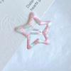 Estilo Universitario Cuadros Estrella de Cinco Puntas Goteo de Aceite Caramelo Color Rombo Pinza para el Cabello Pinza para Flequillo Corazón de Niña Accesorios para el Cabello de Estudiante Borde