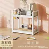 Prateleira de Armazenamento para Mesa de Trabalho Estante de Livros Multicamadas Armazenamento para Cima de Mesa de Estudante Prateleira de Armazenamento em Camadas para Mesa de Computador de Escritório Dormitório